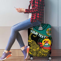 Personalised Mozambique Luggage Cover African Elephant With Coat Of Arms - Wonder Print Shop