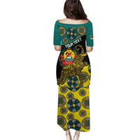 Personalised Mozambique Puletasi African Elephant With Coat Of Arms - Wonder Print Shop