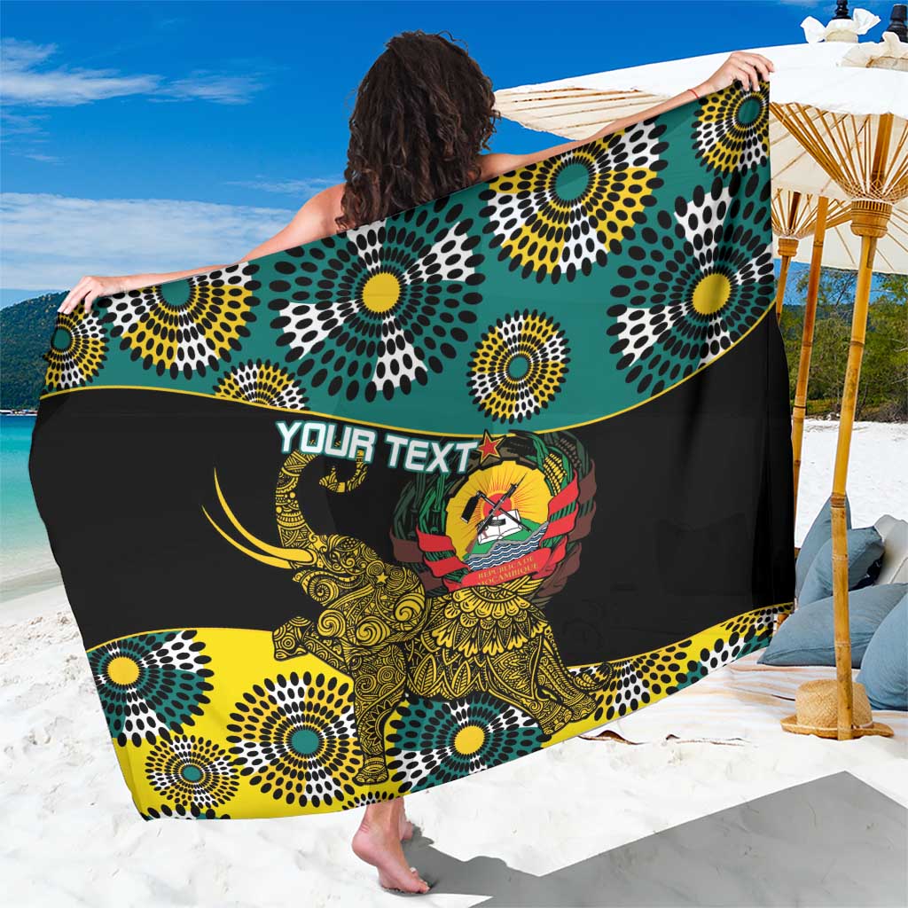 Personalised Mozambique Sarong African Elephant With Coat Of Arms - Wonder Print Shop