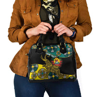 Personalised Mozambique Shoulder Handbag African Elephant With Coat Of Arms
