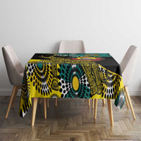 Personalised Mozambique Tablecloth African Elephant With Coat Of Arms - Wonder Print Shop