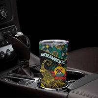 Personalised Mozambique Tumbler Cup African Elephant With Coat Of Arms - Wonder Print Shop