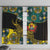 Personalised Mozambique Window Curtain African Elephant With Coat Of Arms - Wonder Print Shop