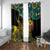 Personalised Mozambique Window Curtain African Elephant With Coat Of Arms - Wonder Print Shop