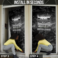 African American Heroes Door Cover Six Triple Eight - Camo Style