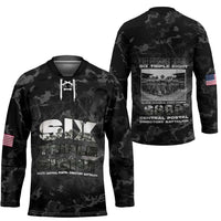 African American Heroes Hockey Jersey Six Triple Eight - Camo Style