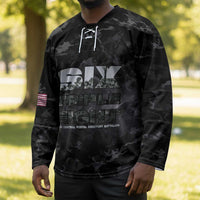 African American Heroes Hockey Jersey Six Triple Eight - Camo Style