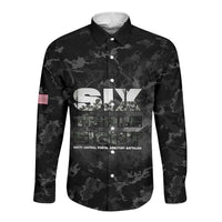 African American Heroes Long Sleeve Button Shirt Six Triple Eight - Camo Style