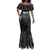 African American Heroes Mermaid Dress Six Triple Eight - Camo Style