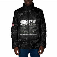 African American Heroes Padded Jacket Six Triple Eight - Camo Style