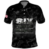 African American Heroes Polo Shirt Six Triple Eight - Camo Style