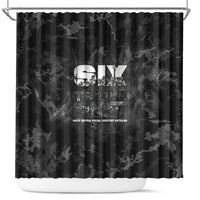 African American Heroes Shower Curtain Six Triple Eight - Camo Style