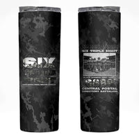 African American Heroes Skinny Tumbler Six Triple Eight - Camo Style