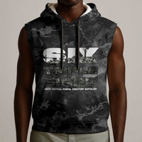 African American Heroes Sleeveless Hoodie Six Triple Eight - Camo Style