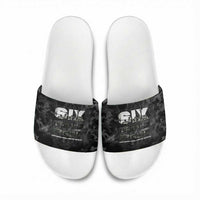 African American Heroes Slide Sandals Six Triple Eight - Camo Style