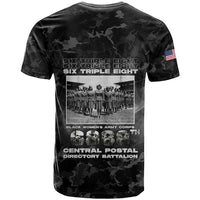 African American Heroes T shirt Six Triple Eight - Camo Style