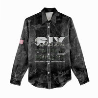 African American Heroes Women Casual Shirt Six Triple Eight - Camo Style