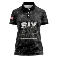 African American Heroes Women Polo Shirt Six Triple Eight - Camo Style