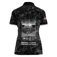 African American Heroes Women Polo Shirt Six Triple Eight - Camo Style