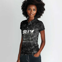 African American Heroes Women Polo Shirt Six Triple Eight - Camo Style
