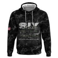 African American Heroes Zip Hoodie Six Triple Eight - Camo Style