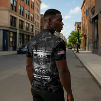 African American Heroes Zipper Polo Shirt Six Triple Eight - Camo Style