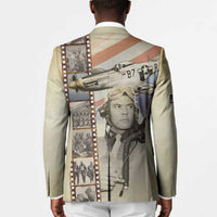 Tuskegee Airmen Blazer Red Tail Legacy Film Striped Style