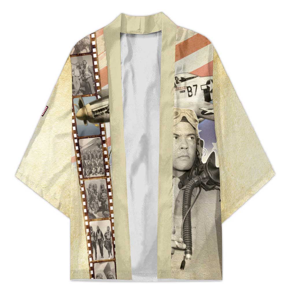 Tuskegee Airmen Kimono Red Tail Legacy Film Striped Style