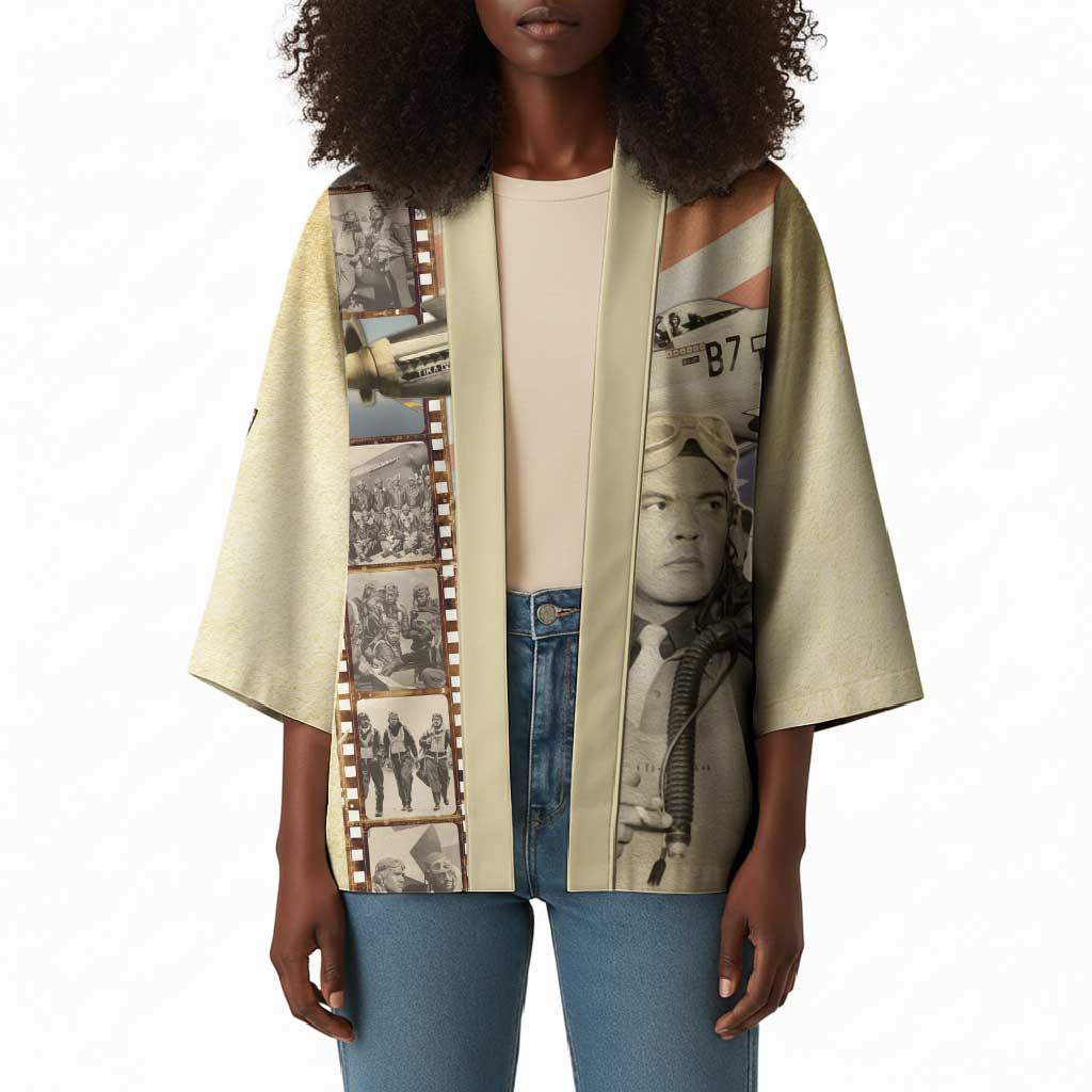 Tuskegee Airmen Kimono Red Tail Legacy Film Striped Style