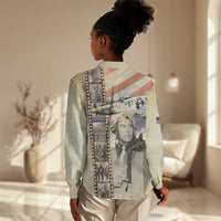 Tuskegee Airmen Women Casual Shirt Red Tail Legacy Film Striped Style