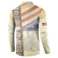 Montford Point Marines Button Sweatshirt The First Black US Marines Film Striped Style