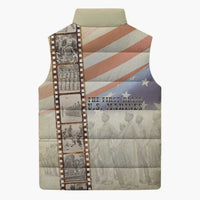 Montford Point Marines Sleeveless Puffer Jacket The First Black US Marines Film Striped Style