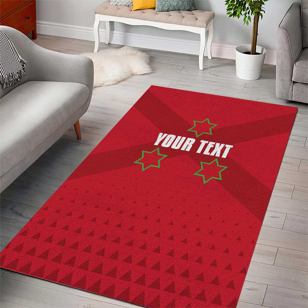 Custom Burundi Football Area Rug Come On Intamba