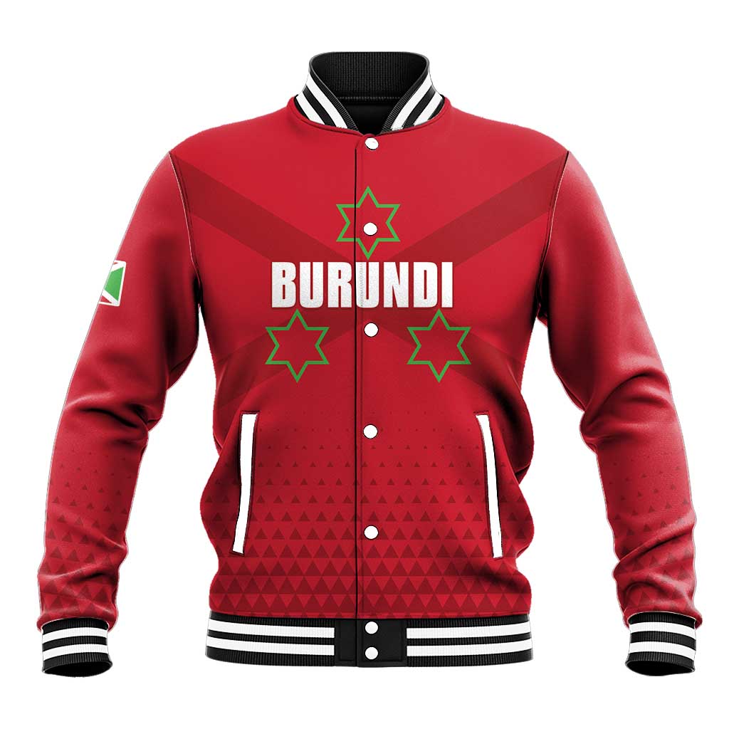 Custom Burundi Football Baseball Jacket Come On Intamba