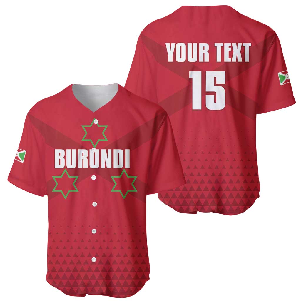 Custom Burundi Football Baseball Jersey Come On Intamba