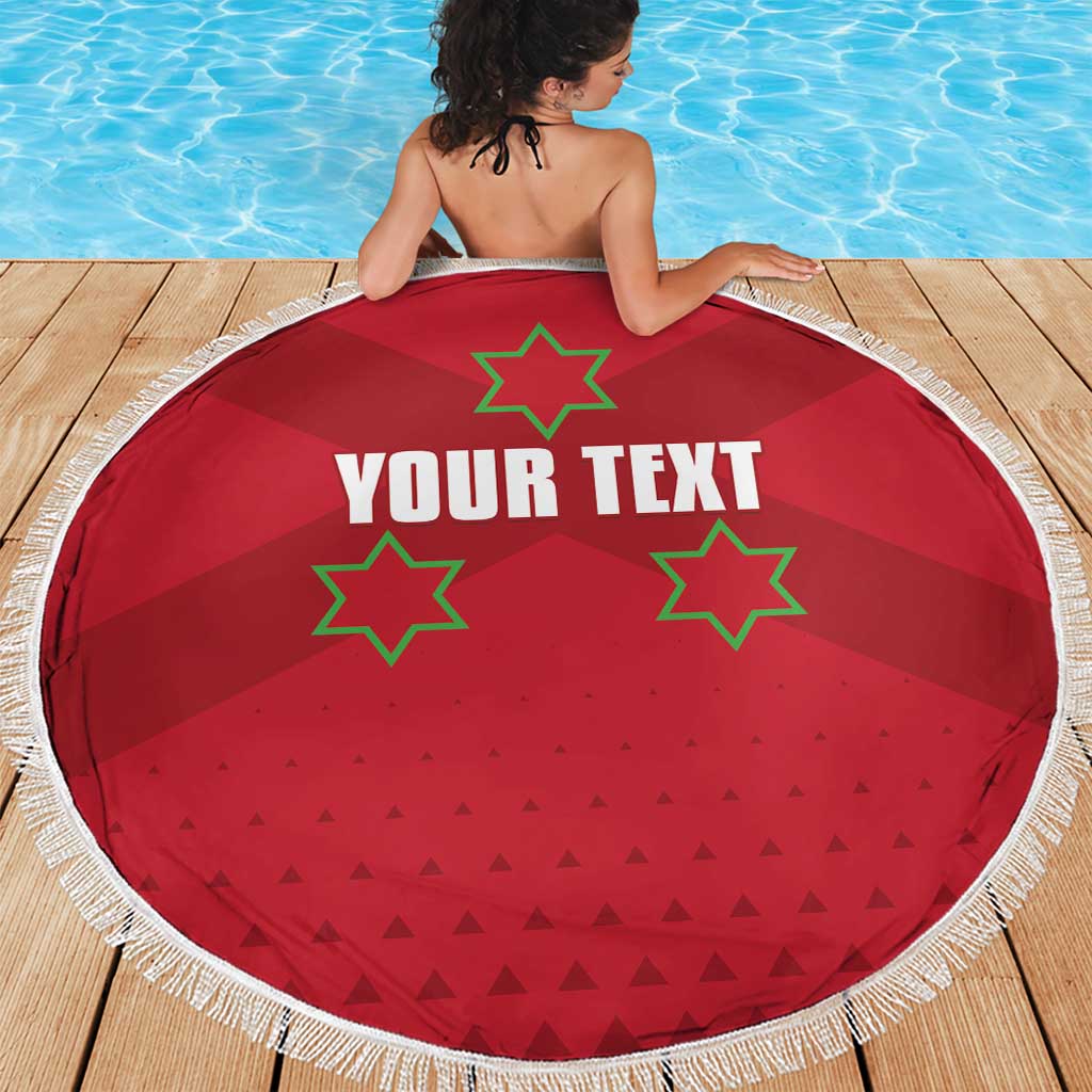 Custom Burundi Football Beach Blanket Come On Intamba