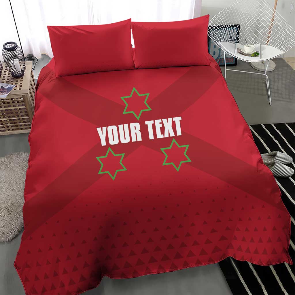 Custom Burundi Football Bedding Set Come On Intamba