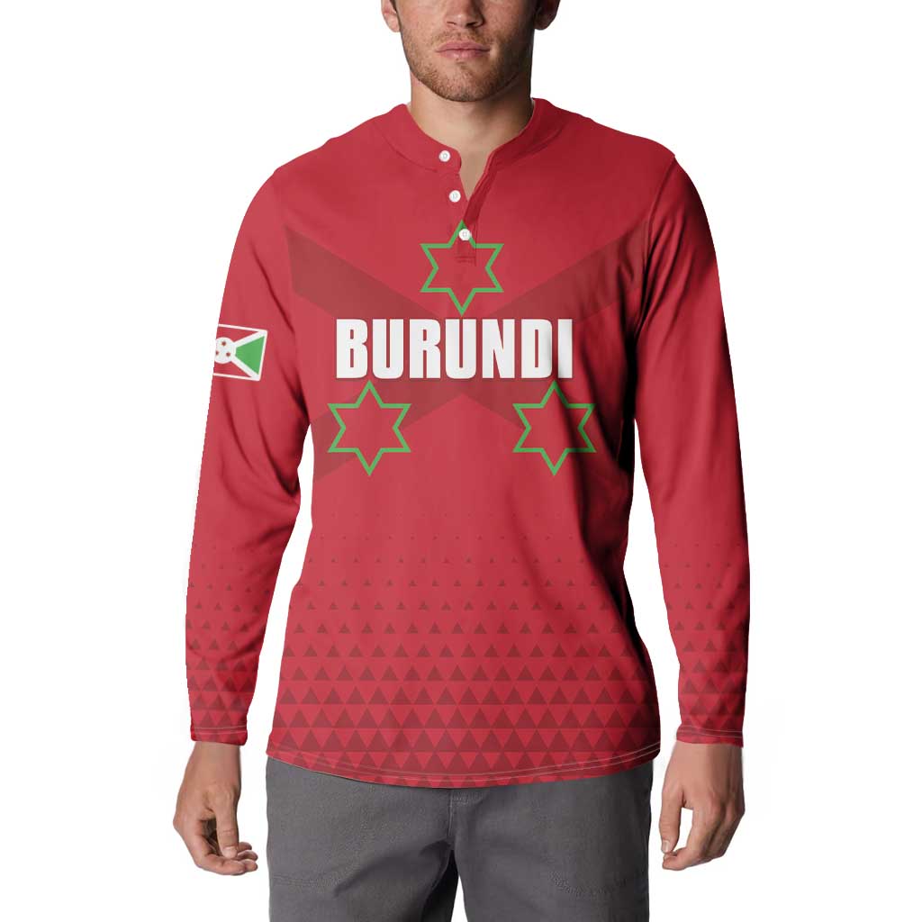 Custom Burundi Football Button Sweatshirt Come On Intamba
