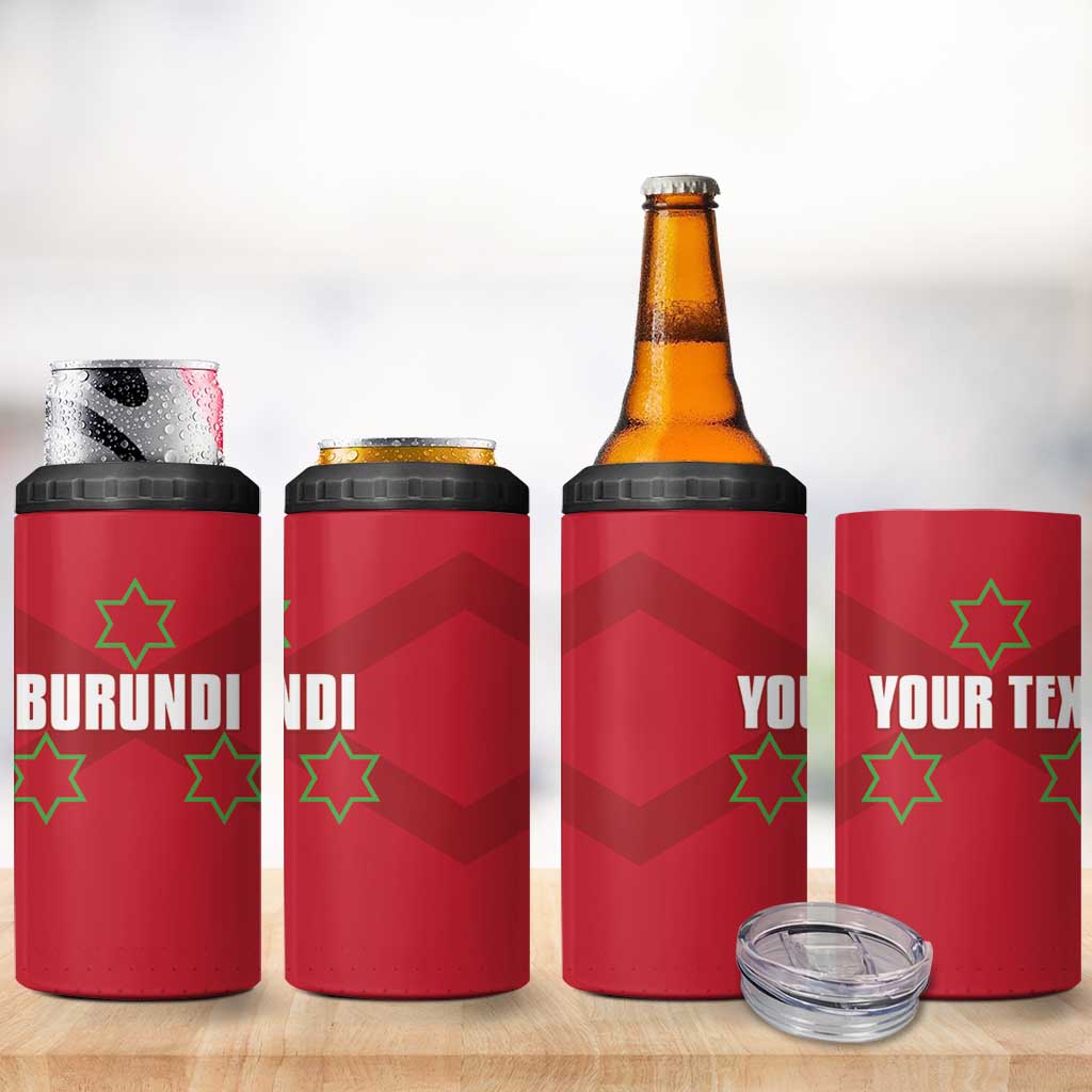 Custom Burundi Football 4 in 1 Can Cooler Tumbler Come On Intamba