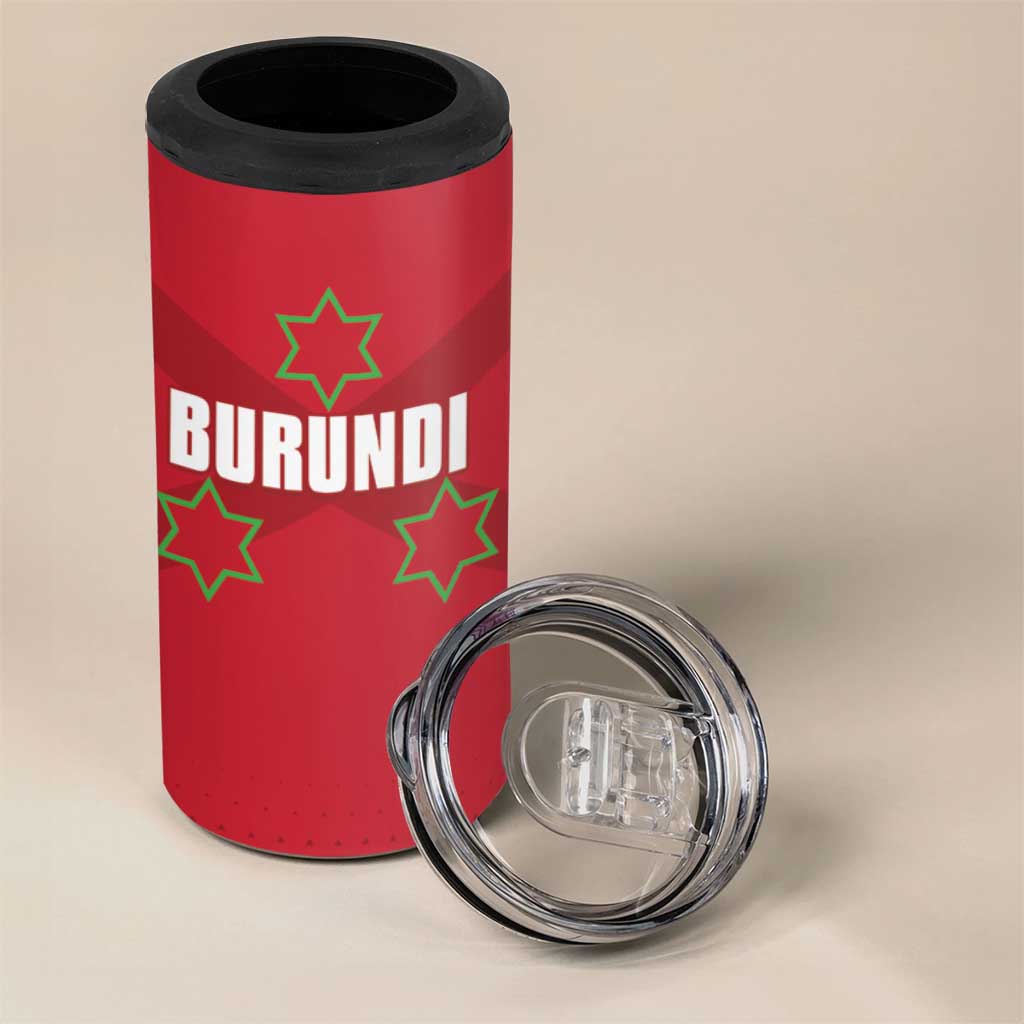 Custom Burundi Football 4 in 1 Can Cooler Tumbler Come On Intamba