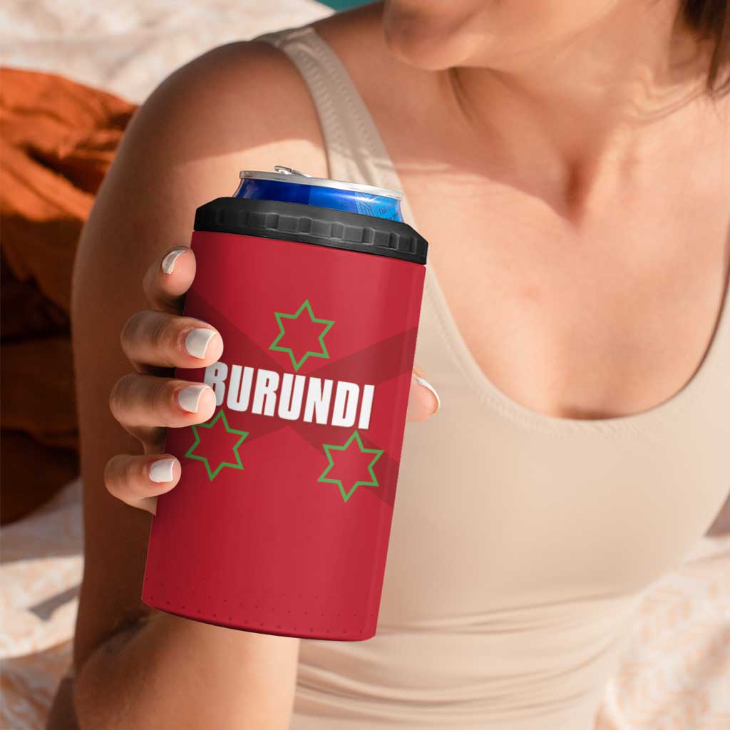 Custom Burundi Football 4 in 1 Can Cooler Tumbler Come On Intamba