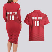 Custom Burundi Football Couples Matching Long Sleeve Bodycon Dress and Hawaiian Shirt Come On Intamba