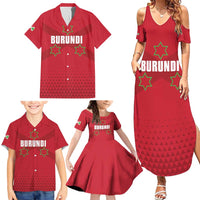 Custom Burundi Football Family Matching Summer Maxi Dress and Hawaiian Shirt Come On Intamba