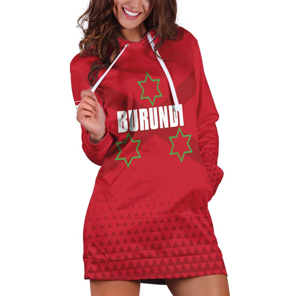 Custom Burundi Football Hoodie Dress Come On Intamba