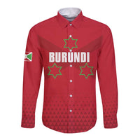 Custom Burundi Football Long Sleeve Button Shirt Come On Intamba