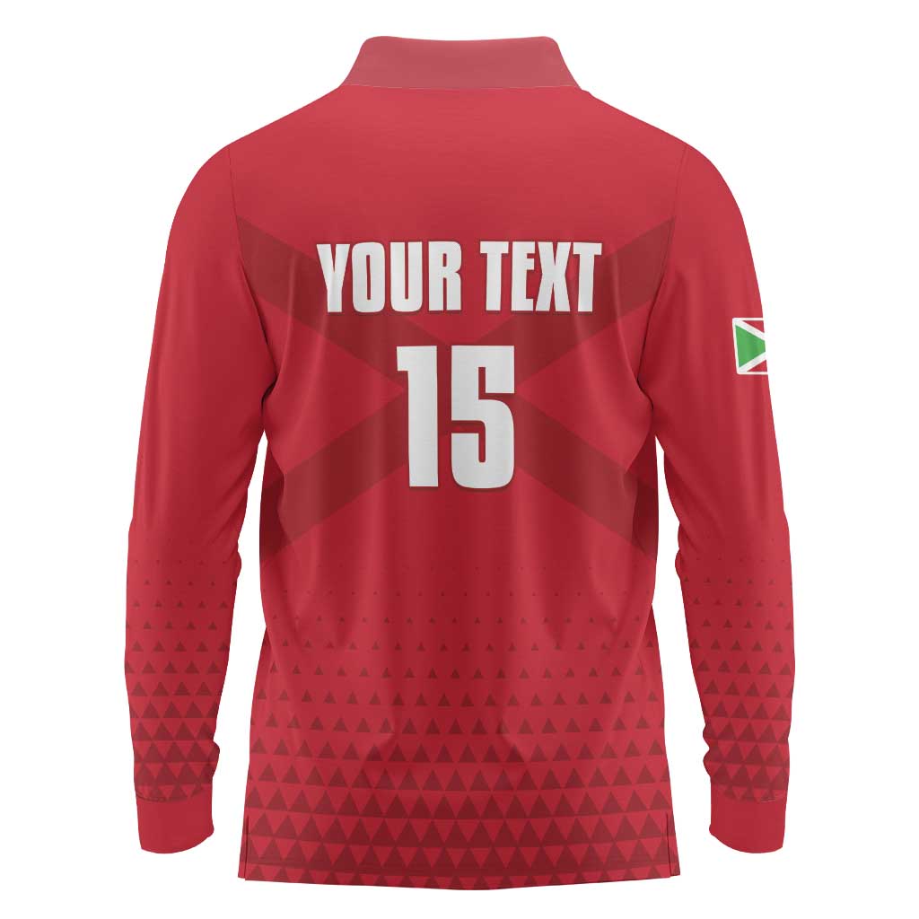 Custom Burundi Football Long Sleeve Polo Shirt Come On Intamba