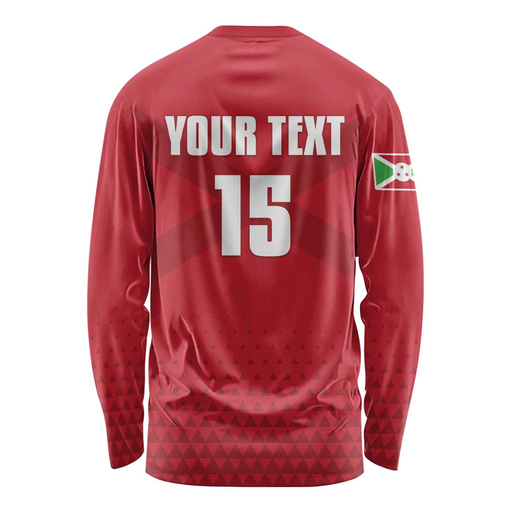 Custom Burundi Football Long Sleeve Shirt Come On Intamba