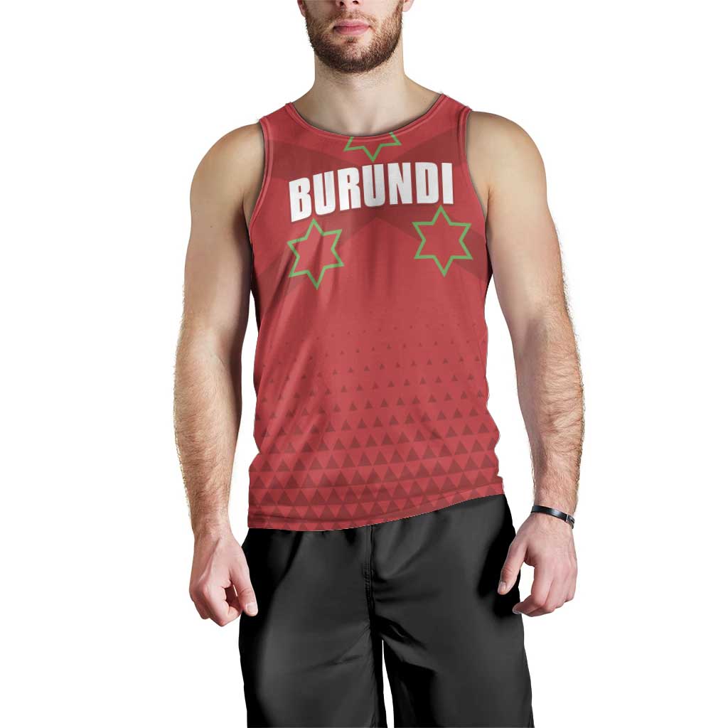 Custom Burundi Football Men Tank Top Come On Intamba