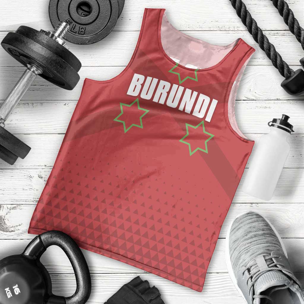 Custom Burundi Football Men Tank Top Come On Intamba