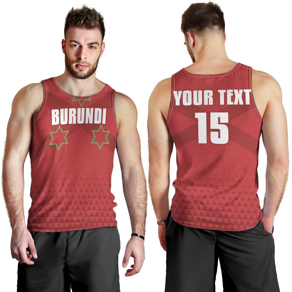 Custom Burundi Football Men Tank Top Come On Intamba